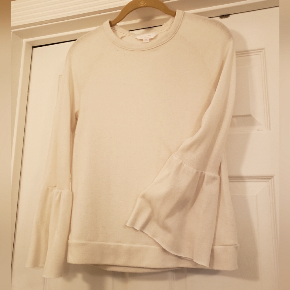 *SALE* Lauren Conrad XS white/off-white open-sleeved top